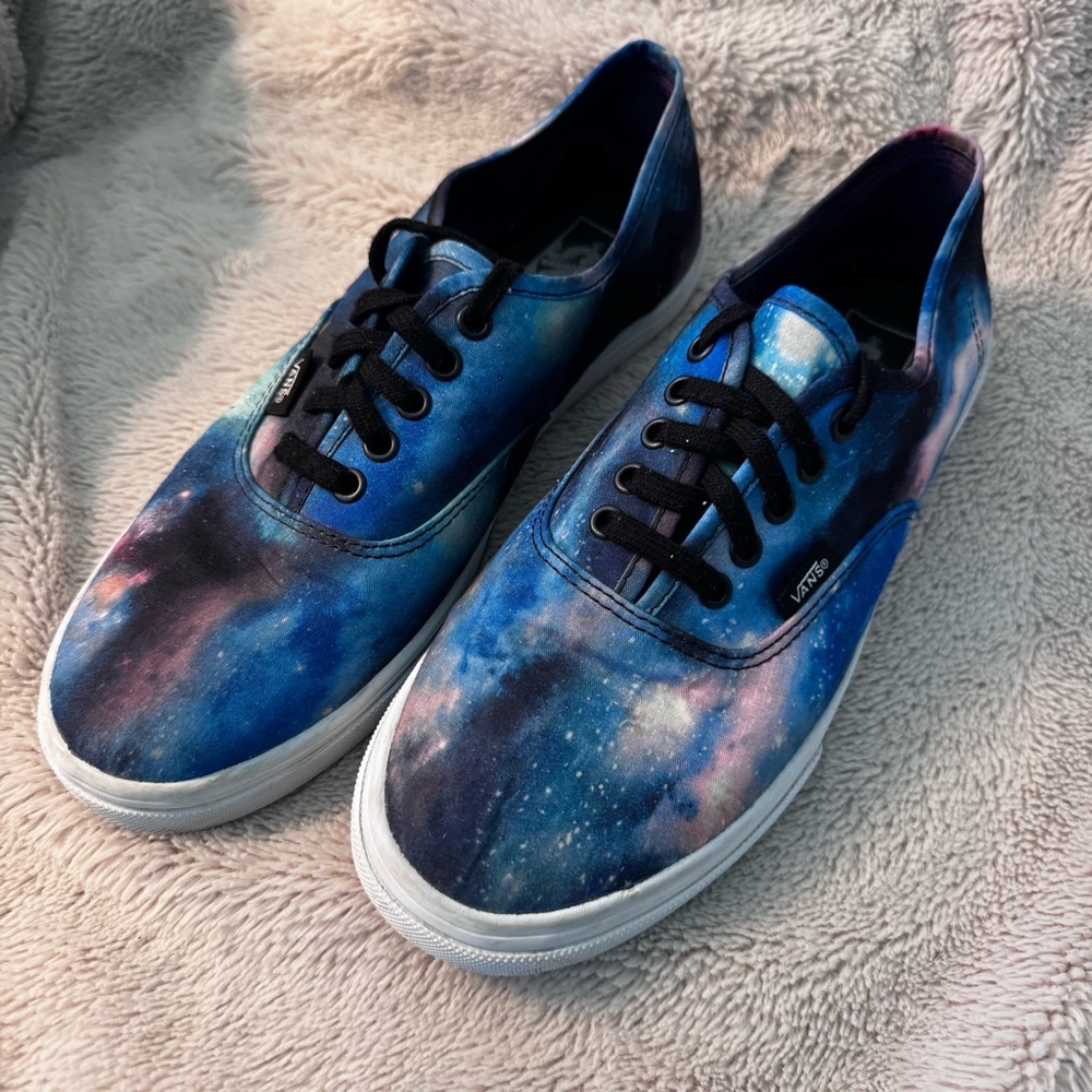 VANS Off The Wall Cosmic Galaxy Lace Up Shoes W8.5/M7 Cosmos Space 721356 EUC